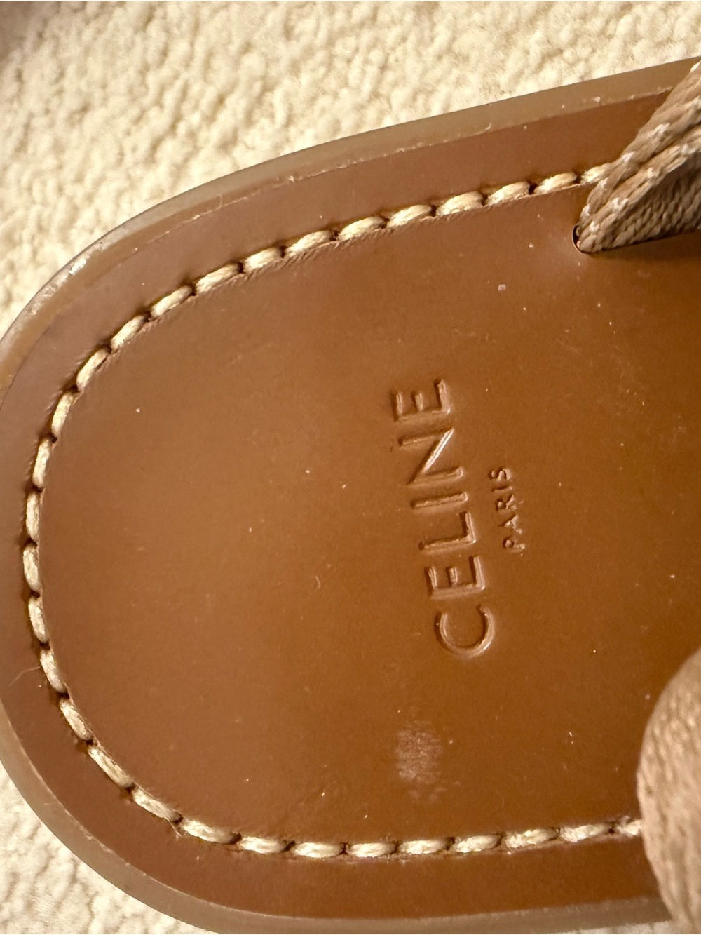 Celine Kids Brown Logo Strap Sandals Not sure what size fits size US 7 - Picture 5 of 6